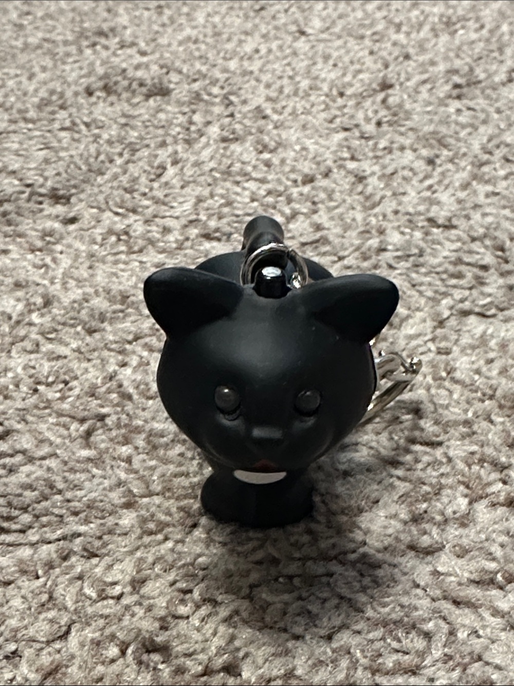 Black Cat Light-Up Keychain